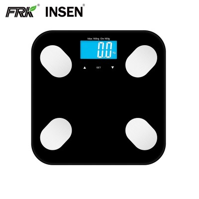 Tempered Safety Glass Platform Analyzer Body Fat And Water Content Testing Weighing Scale